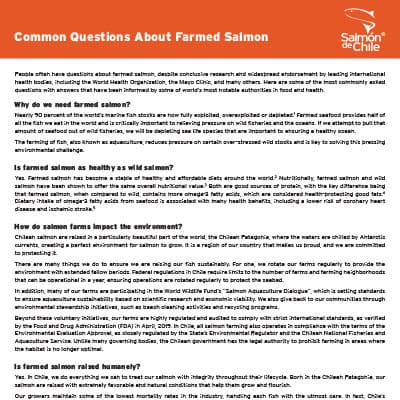 Common Questions About Farmed Salmon