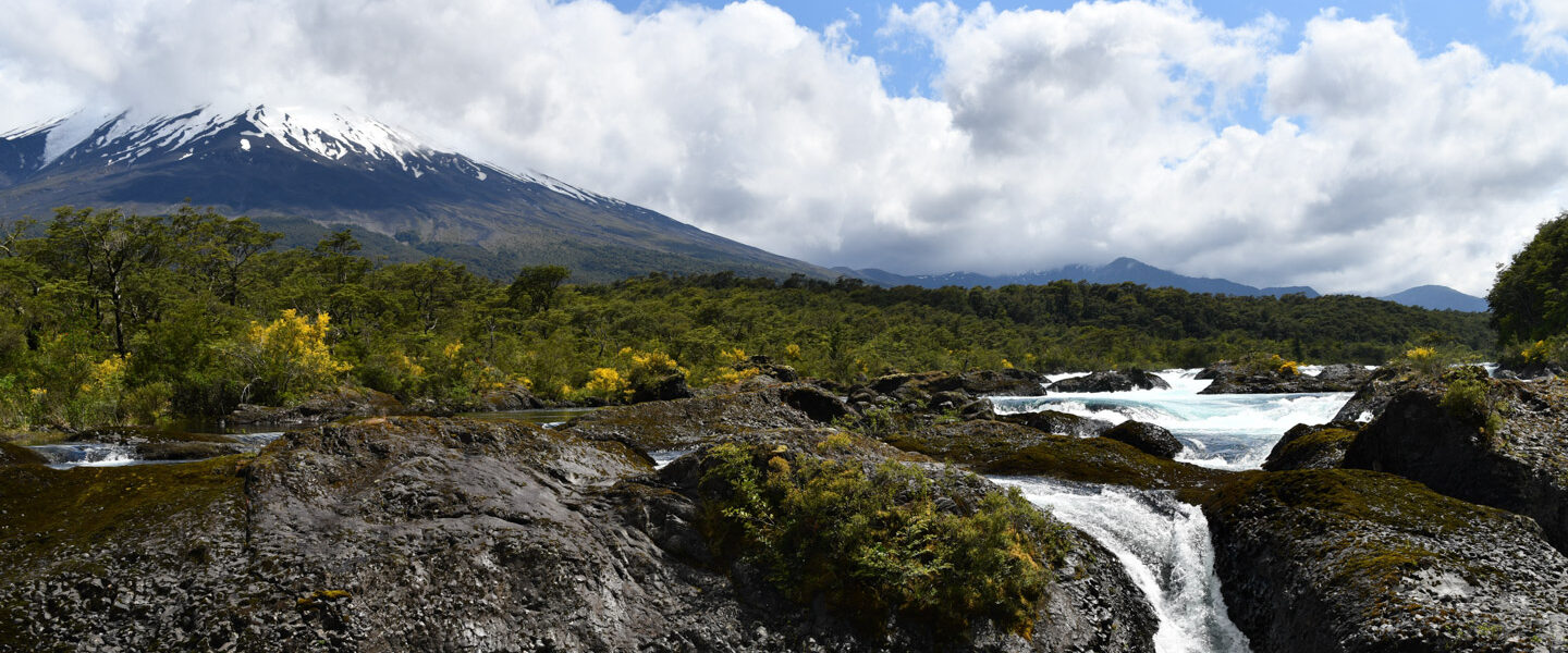 Petrohue Waterfall in Patagonia