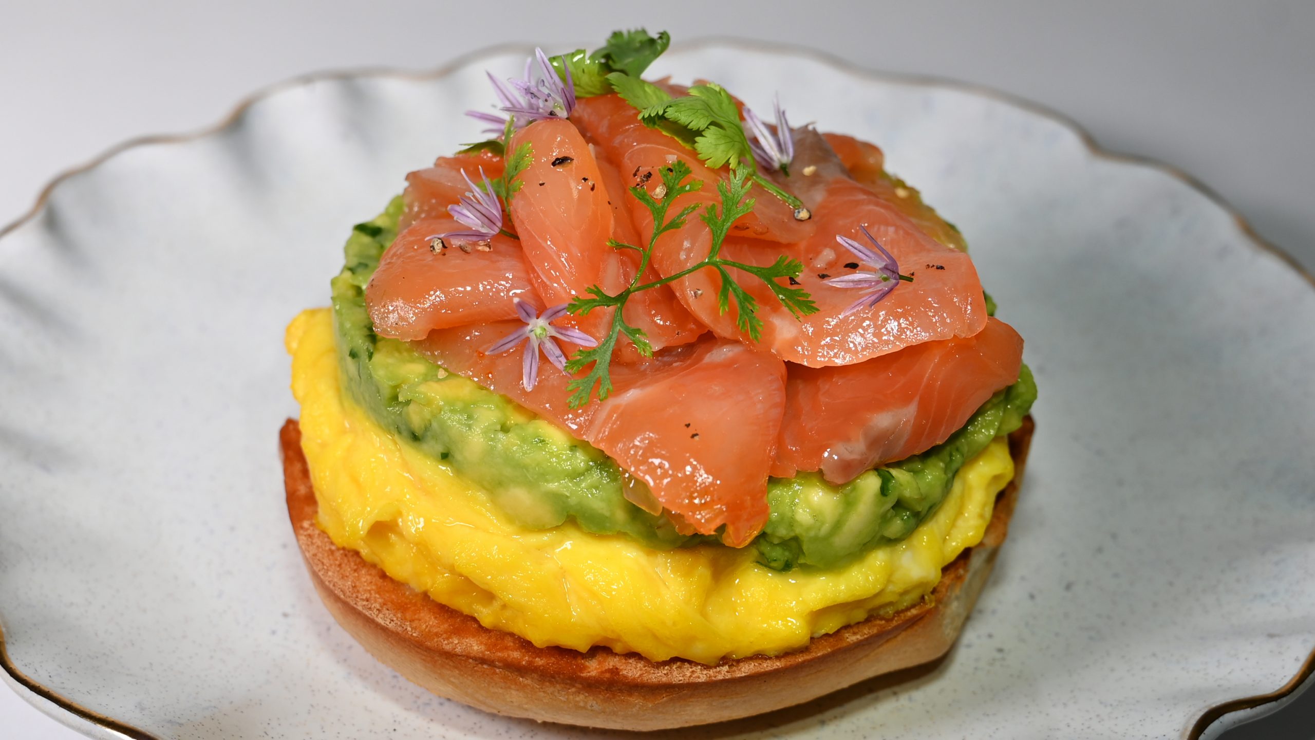 Chilean Salmon Avocado Bagel 16x9